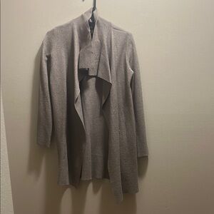 Stylish Gray Open Front Cardigan